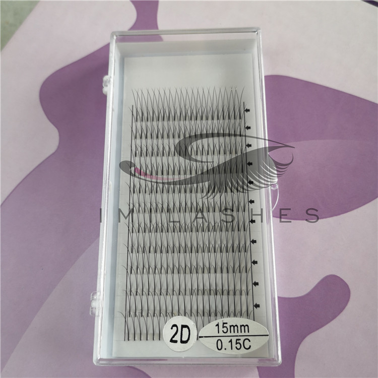 Wholesale best 2D volume premade fans eyelash extensions 